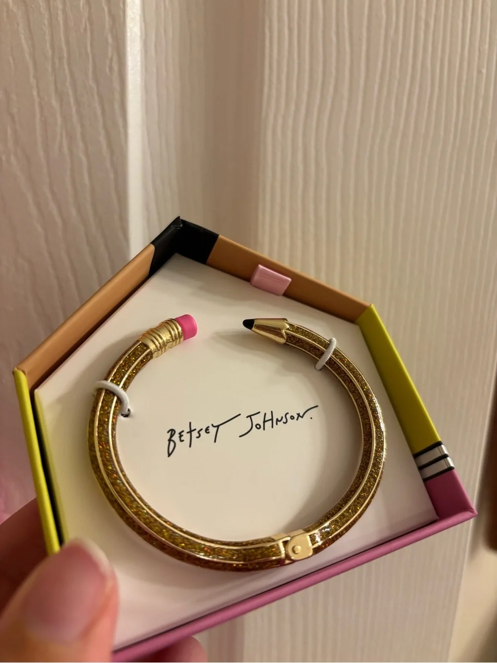 Betsey Johnson Gold Pencil Bracelet